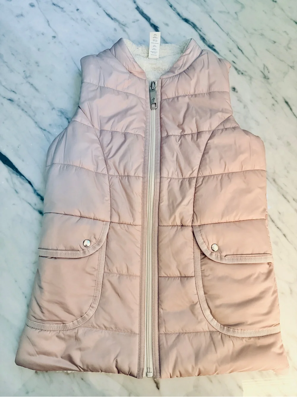 Ivivva Reversible Shearling and Pink/Purple Vest Size 8